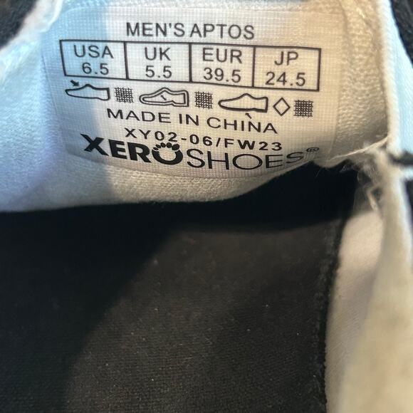 Xero Aptos Men’s Athletic Slip-On Shoes Size 6.5 Black